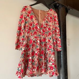 Lovers and Friends Vira Embroidered Lace Dress